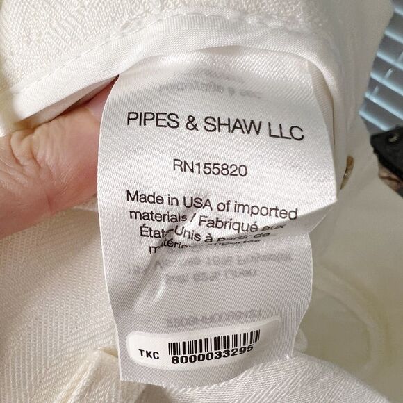 Veronica Beard Clerence Paperbag Pants in White Cream  Linen Size 2 - Picture 7 of 12